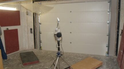 Soundtest Peutz - tested sound door - noise cancelation, insulation and absorbtion