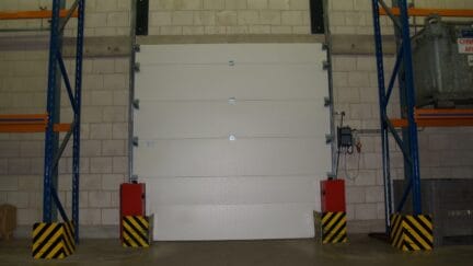 Liquid retaining fire door; chemical containment and secondary containment ADR and TUV logistical door